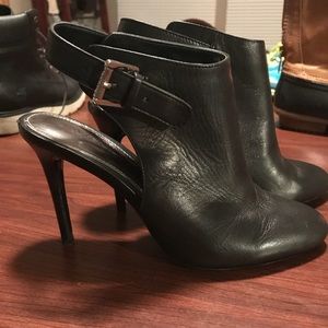Ralph Lauren leather black booties size 7
